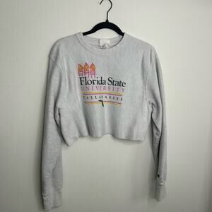 Women's Florida State Seminoles Cropped Sweatshirt-Small